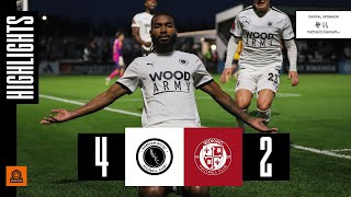 HIGHLIGHTS  Boreham Wood v Woking H  25th November 2023 [upl. by Eizdnil]