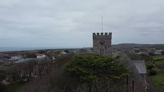 DJI Mini 2 Pendeen Cornwall Drone view of the local Church from the air [upl. by Rocher]