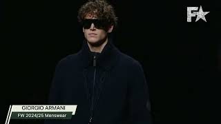 GIORGIO ARMANI  Menswear FW 202425 [upl. by Nolyat]