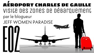 Arrivée aéroport Charles de Gaulle zone débarquement récupérer bagages avion [upl. by English]