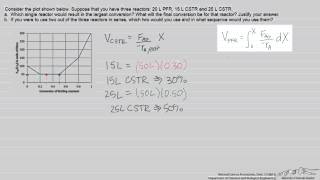 Conversion in a PFR vs CSTR Review [upl. by Ynnel]