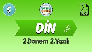 5Sınıf Din Kültürü  2Dönem 2Yazılı Provası [upl. by Nevaj]