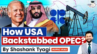 How USA is Killing Arab Economy  USA Oil Sales Higher than OPEC  UPSC GS2 [upl. by Muiram]