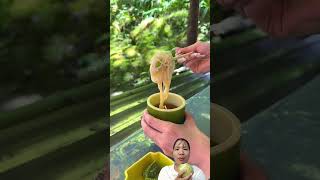 Flowing noodles hahafood foodvideos food noodles [upl. by Nerval]