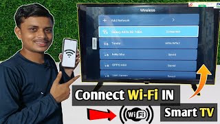 smart tv me wifi kaise connect kare  How to Connect WiFi in smart TV  led tv connect with wifi [upl. by Felty]