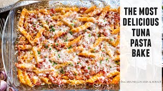 Spanish Tuna Pasta Bake  Easy Cheesy 30 Minute Pasta Recipe [upl. by Haeel]