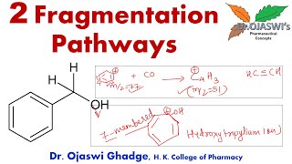 Mass Fragmentation of Phenylmethanol phenylmethanol fragmentation MassSpectrometry [upl. by Eiramalegna]