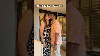 Men Has Only 2 Moods😂❤️ comedy rajatswati couplegoals funny twist funnycouple youtubeshorts [upl. by Eenerb803]