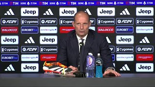 JUVE  GENOA 00 Allegri quotgiornalisti che vogliono fare gli allenatoriquot conferenza stampa [upl. by Naujat691]