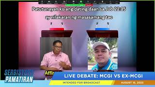 Live Debate MCGI vs ExMCGI [upl. by Irep]