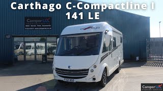 Carthago CCompactline I 141 LE Motorhome For Sale at Camper UK [upl. by Etteniotna]