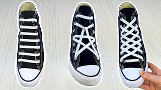 3 Converse Shoe Lacing Styles  Cool Ways To Lace Converse [upl. by Eltsirc]