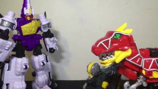 Power rangers Dino Charge Plesio charge megazord stop motion [upl. by Kreiner]