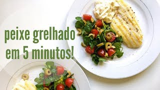 Filé de Peixe Grelhado Frito na AirFryer  Fritadeira Sem Óleo [upl. by Rosenzweig]