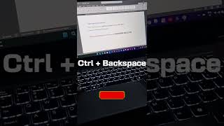 Ctrl  Backspace for deleting words  shortcutkeys windowstips computer typing pc pctips asmr [upl. by Skinner]