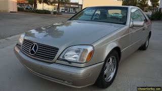 C140 Mercedes Benz Coupe CL500 W140 2 Door 1999 Video Exterior [upl. by Nabala148]