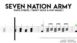 Seven Nation Army Trinity Rock amp Pop Drums Grade 1 OLD [upl. by Harriette]