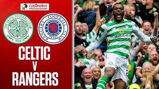 Celtic 10 Rangers  Ntcham Scores in Dominant Display  Ladbrokes Premiership [upl. by Aihtyc820]