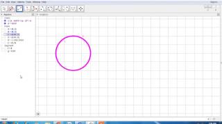 Rotating Circle animation in Geogebra 2017 [upl. by Januarius340]