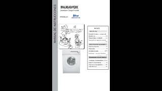 Manual Lavarropas Panavox Blue 5 kilos [upl. by Grunenwald]