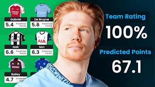 THE BEST POSSIBLE FPL DRAFT  100 TEAM RATING  Fantasy Premier League 202425 [upl. by Etnahsal339]