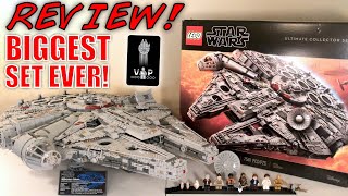 LEGO Star Wars 75192 UCS MILLENNIUM FALCON Review  BIGGEST LEGO SET EVER  INCREDIBLE [upl. by Merell]