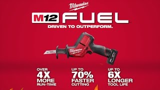 Milwaukee® M12 FUEL™ HACKZALL® Recip Saw Kit [upl. by Culosio]