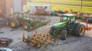 Chantier à lAméricaine avec ce John Deere 8110 [upl. by Nyrahtak]