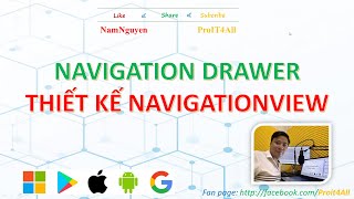 Android 02 Hướng dẫn sử dụng NavigationView Drawer trong Android Lab52 [upl. by Schuster]