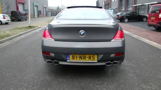 BMW 645Ci V8 Double Exhaust system NICE SOUND by Maxiperformance [upl. by Suzetta]