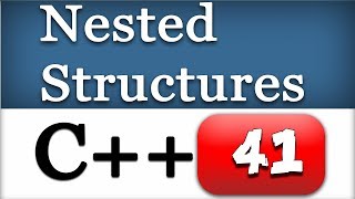 Nested Structures and C Dot Operator  CPP Programming Video Tutorial [upl. by Anita]