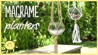 DIY  5 Minute Macrame Planters [upl. by Uriah]