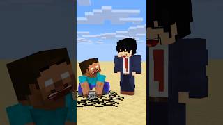 HELP Herobrine To Power Up And Throw Bedrock friendship shorts trending anime [upl. by Trudey755]