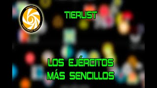 Tier List  Ejércitos por su complejidad [upl. by Nomla144]