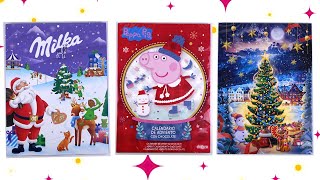 PEPPA PIG Christmas advent calendar  Milka Christmas advent calendar with Christmas tree [upl. by Bradley]