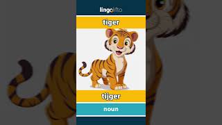 🇬🇧🇳🇱 tiger  tijger  vocabulary builder  learn English  laten we Engels leren [upl. by Andre635]