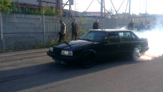 Volvo 940 Turbo Burnout 500whp [upl. by Isador]