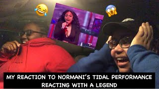 My Reaction To Normani’s Tidal Performance  Reacting With A Legend [upl. by Airtal]