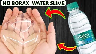 WATER SLIME 💦 NO BORAX 💦 NO ACTIVATOR 💦 How to make slime with water 💦 DIY CLEAR SLIME [upl. by Cassell]