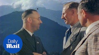 Reinhard Heydrich chats to Himmler at Hitlers estate in 1940  Daily Mail [upl. by Seftton391]