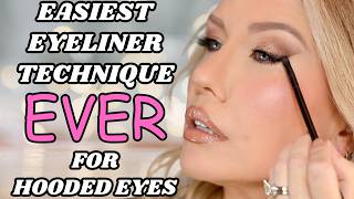 HOODED EYES The REVERSE WINGED LINER Technique Will Change Your Life [upl. by Godewyn]