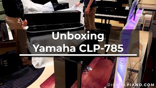 Unboxing and assembly of Yamaha CLP785  Digitalpianocom [upl. by Onida]