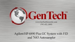 Agilent HP 6890N GC System with FID and 7683 Autosampler [upl. by Derdlim]