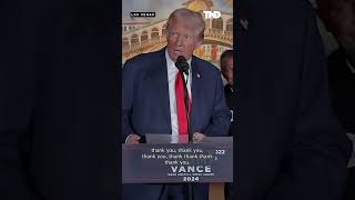 Trump says Harris DNC speech lacked any policies [upl. by Haseefan643]