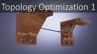 Topology Optimization 1  SOLIDWORKS simple bracket [upl. by Ahselaf497]