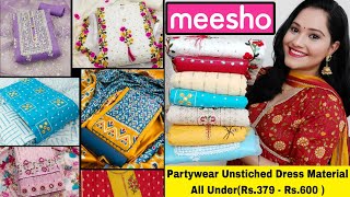 🛍Meesho Haul Under Rs 600🛍Festive wear kurta sets🛍Meesho Dress Material Haul🛍Meesho Haul🛍 partywear [upl. by Euhc99]