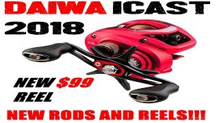 DAIWA ICAST 2018 RODS AND REELS TATULA 100 C80S RYOGA EXIST [upl. by Analem220]