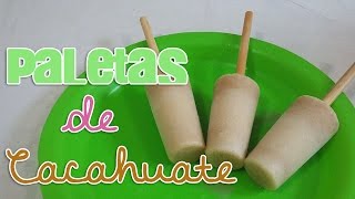 PALETAS DE CACAHUATE  Paletas de Maní [upl. by Nnahtur]