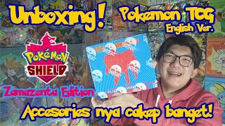 Unboxing Elite Trainer Box Zamazenta  Pokemon TCG [upl. by Eahs]