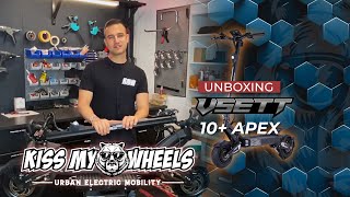 UNBOXING Trottinette électrique VSETT 10APEX  haute autonomie double moteurs batterie amovible [upl. by Ynaffit493]